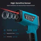 Infrared Thermometer 12 1 Ir Digital Temperature Meter k Probe-50    800    Tilswall