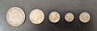 1907-s 1 Peso   1944 50 20 10 Centavos Silver Coins Philippines Us   5 Centavos