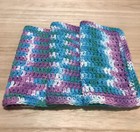 Handmade Set Of 3 Crochet Cotton Dish Cloths Or Wash Cloths 8 5x8 5 Inches  new 