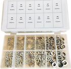 Split Lock And Flat Washer Assortment Set 304 Stainless Steel 400 Piece Silver