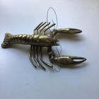 Lobster  7 3 4 X 5 5 Inch Brass Metal Crawfish