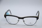 New Gold   Wood B28 1 Brown Black Authentic Designer Eyeglasses 52-16
