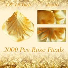 2000 Pcs Gold Silk Rose Petals artificial Flower Petals For Wedding romantic Nig