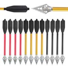 12pcs Mini Archery Pistol Crossbow Bolts 6 5  Aluminium Arrows Broadhead Hunting