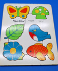 Vtg 1970   s Fisher Price Wooden Puzzles Lot Of 3 Nature Transportation   Weather