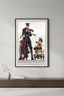     Vintage Police Art Poster - Norman Rockwell Style 24x36    Premium      Art