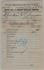 1896 La Crosse Wi Medary Saddlery Invoice Chicago Milwaukee St Paul Railway 1e