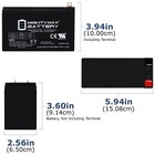Mighty Max 12v 9ah Nb Sla Battery Replaces Generac Generators 005747-3 - 10 Pack