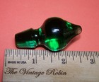 Emerald Green Glass Bottle Stopper Teardrop
