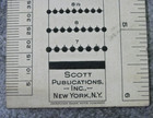 Vtg 6  Scott Stamp Perforation Gauge   Ruler-us   Metric-american Bank Note