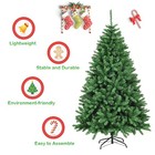 Unlit Artificial Christmas Tree Premium Hinged Fir Tree Green
