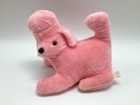 Vintage Sears Roebuck Pink Bubblegum Poodle Puppy Dog Plush Radio Rare Stuffed