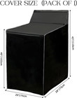1pack Washer And Dryer Covers Outdoor Washing Machine Cover For Top And Front Lo
