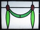 Old English Leaded Stained Glass Window 20 75  X 17 5 