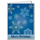 2 x3  Giant Christmas Card  snowflakes   W envelope - Stock Design