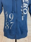 Aeropostale Zip Up Hooded Jacket Girls Size Medium Blue Pre Owned St47