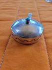 Sterling Silver Miniature Pot With Small Turquoise Stone