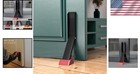 Durable Iron No Drill Door Stopper - Elegant Kickdown Mechanism For Secure Homes