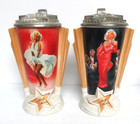 1997 Marilyn Monroe 4 Cinema Sweetheart Collection Lidded Steins