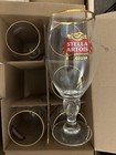 Stella Artois Belgium Original Glass Beer Chalice 50cl 16oz New Set Of 2