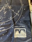 Vintage Mcdonald Observatory Summer Skies Star Chart Cloth Pocket Map