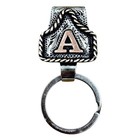 Vintage Letter Keychain Handmade Cow Tag Initial Western Style Belt Key Holder