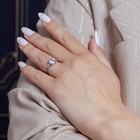 Rhodium Plated Sterling Silver 925 Clear Cz Solitaire Ring Band Sizes 5-9