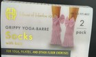 House Of Harlow 2pk Grippy Yoga-barre Socks W bow No Slip 1 Sz Fits Most Whi pnk