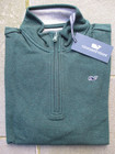 Vineyard Vines Boy Preppy Quarter Zip Green Pullover Sweater Cotton L 16 Nwt