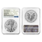 2pc Set - 2021  1 1-oz Reverse Proof American Silver Eagle Designer Ngc Pf69 Er