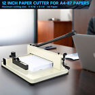 Paper Cutter Trimmer Industrial Guillotine 12  Cut Length Stack Heavy Duty