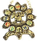 Vintage Jerusalem 12 Tribes Of Israel Key Holder Plaque Jewish Judaism Judaica