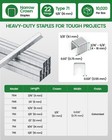 Meite 22 Gauge 71 Series 3 8  Crown Wide 5 8  Leg Galvanized Staples  1 Case 