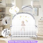 Veizxun Pop-up Crib Tent For Baby  Breathable Mosquito Net  Anti-climb  Safe