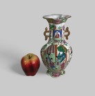 Circa 1840s Chinese Rose Mandarin Porcelain Vase