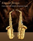      Eastar As-    Alto Saxophone E Flat Gold Laquered   Hard Case Mouthpiece Stand