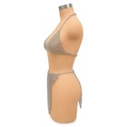 Chainmail Bra Top   Chain Skirt   Handmade Aluminum Rings   Costume Armor Set