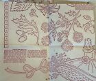 Vintage Embroidery Transfers Large Lot 19 Sheets Multiple Designs 1930s 40s 50s