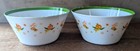 Disney Parks Orange Bird Bowl Think Orange Thoughts 2 Bowls Paint Chips Crazing