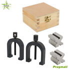 1-5 8     1-1 4     1-1 4  Precision V Blocks   Clamp Set Steel Gauge Machinist Us