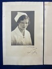 Nice Wwi Aef Army Young Nurse Photo Set Signed France Hospital