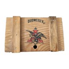 Vintage Mini 6  Anheuser Busch Budweiser Small Wood Beer Crate Box W hinged Lid