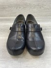 Dansko Women s Clogs Leather Black 9 Slip On Comfort Work Nurse Cushioned Shoes