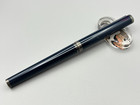 S t Dupont Classique Fountain Pen 18k Gold Nib W  Converter Blue Black France