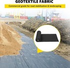 3 4 6ft X 50 100 300ft 6oz Non Woven Geotextile Landscape Fabric For Yards