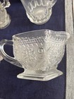 Lot Of 5 Vintage Creamers Pitchers Various Sizes 4 Glass 1 Silver Plate 1920-60