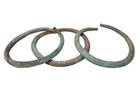 Antique Jewelry - Lot Of 3 Authentic Bedouin Islamic Hollow Bangles Bracelets  