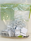 White Metal Shelf Pins Clips 12 Ct 0 77 lx0 63 wx0 984 d  0107807 New W Screws