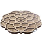 Big Flower Beads Organizer With Clear Lid   Free Shipping Beading Organizer Bowl