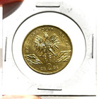 1999 Poland  2 Zlotys Wolves Nordic Gold Coin Condition Uncirculated 